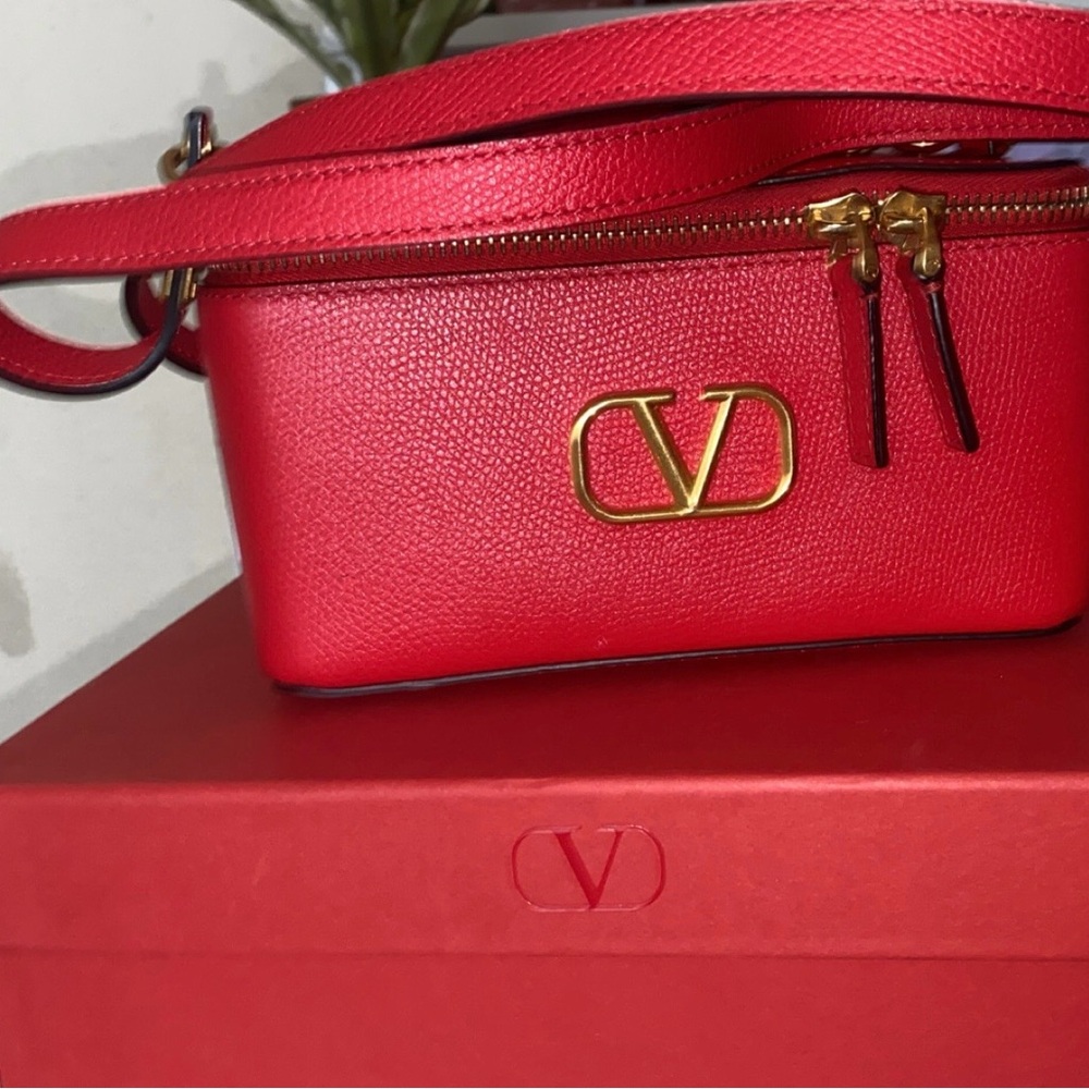 Valentino Red Leather Crossbody Bag